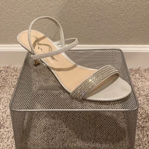 Silver Rhinestone Dress Shoes